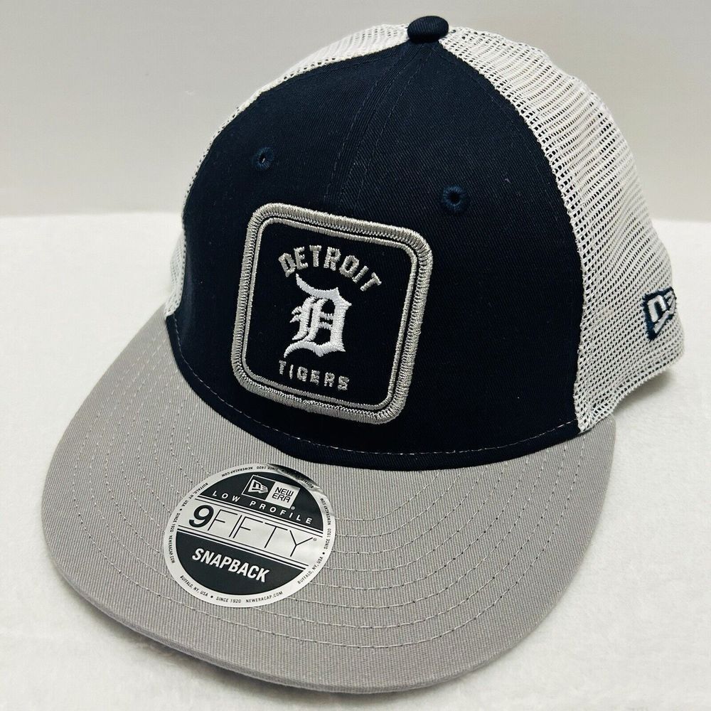 New‎ Era Detroit Tigers Squared Low Profile 9FIFTY Snapback Hat Adjustable Blue